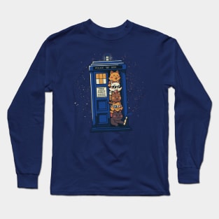 Time Travel Cats by Tobe Fonseca Long Sleeve T-Shirt